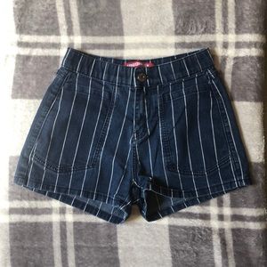 UNIONBAY striped Jean shorts